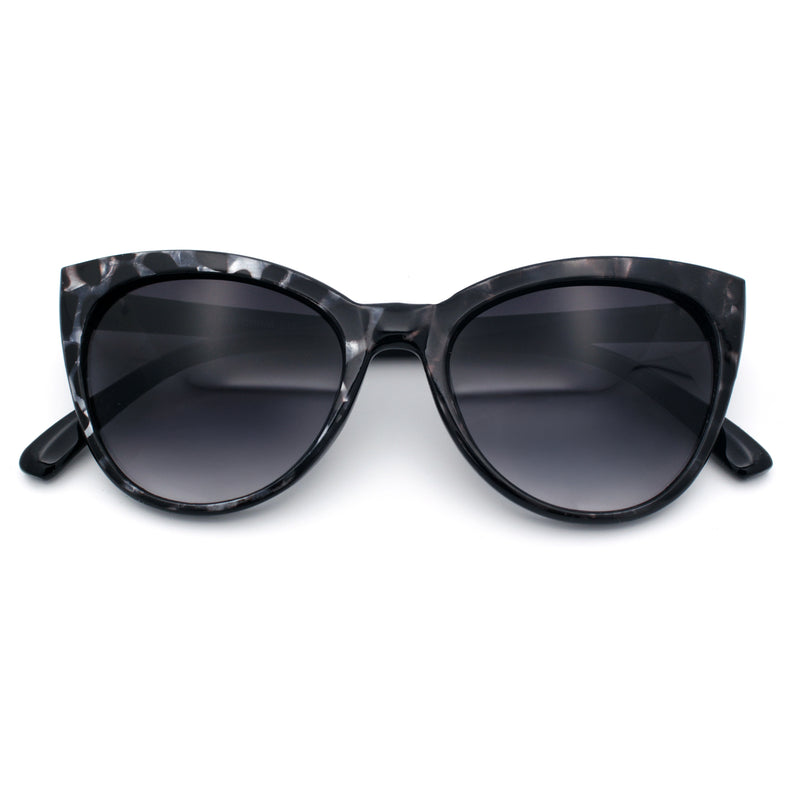 Womens Pearl Color Cat Eye Sunglasses