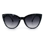 Womens Pearl Color Cat Eye Sunglasses