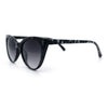 Womens Pearl Color Cat Eye Sunglasses