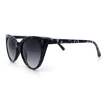 Womens Pearl Color Cat Eye Sunglasses