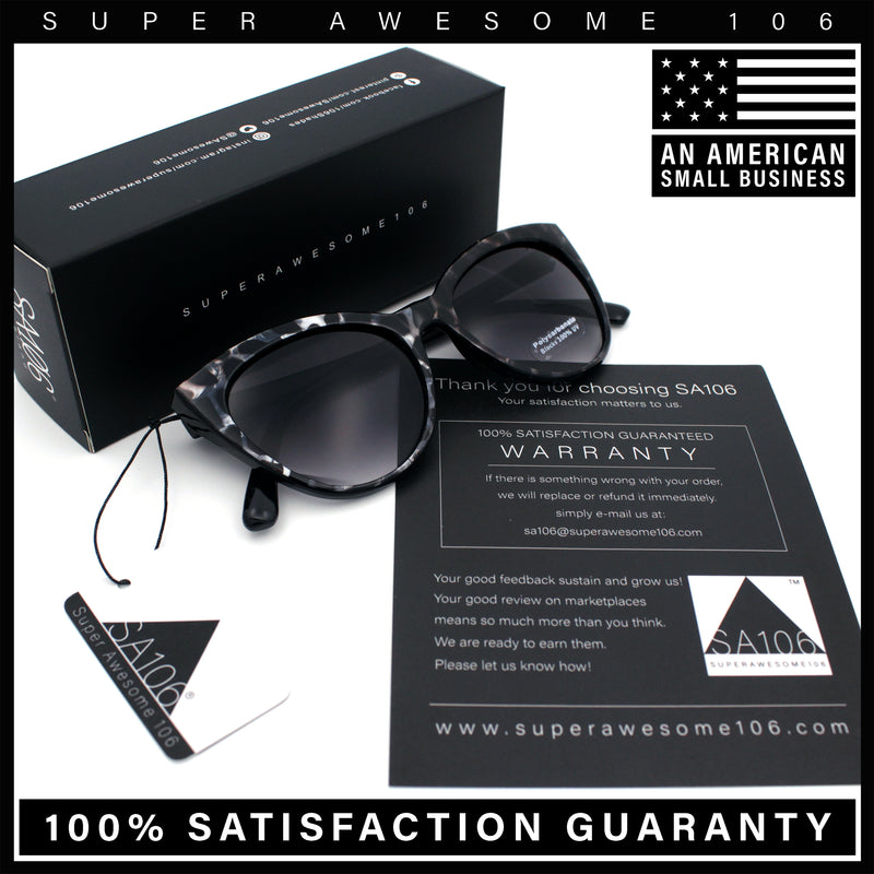Womens Pearl Color Cat Eye Sunglasses