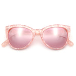 Womens Pearl Color Cat Eye Sunglasses