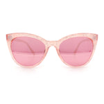 Womens Pearl Color Cat Eye Sunglasses