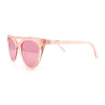 Womens Pearl Color Cat Eye Sunglasses