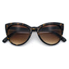 Womens Pearl Color Cat Eye Sunglasses