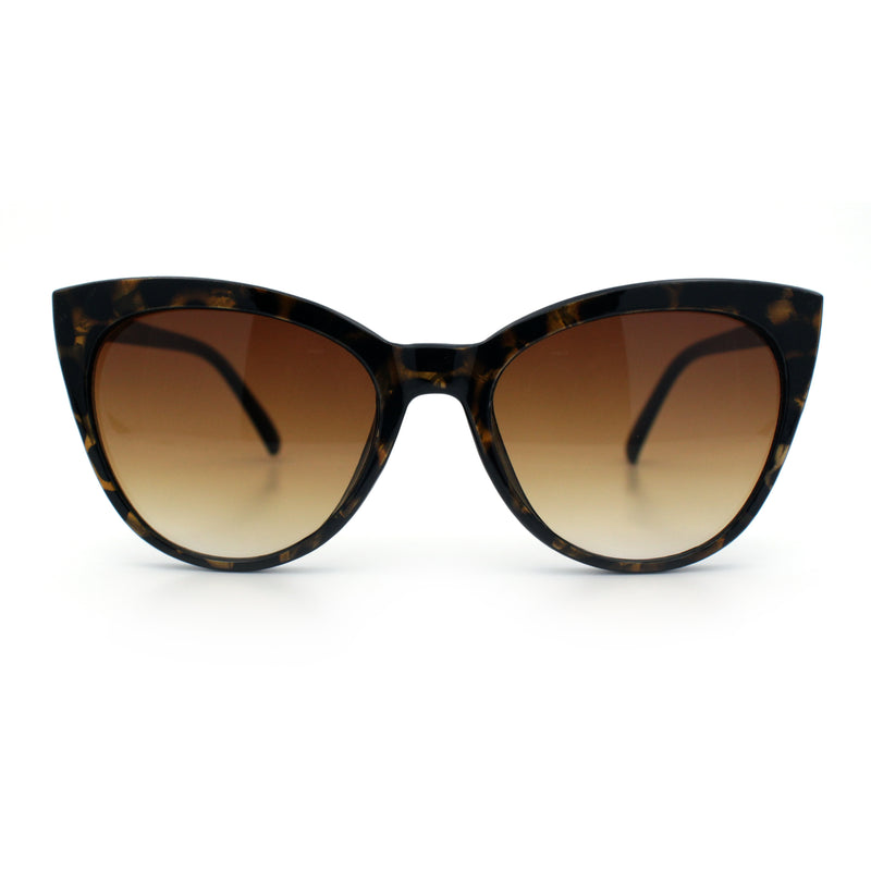 Womens Pearl Color Cat Eye Sunglasses