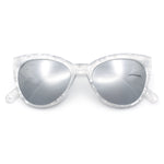 Womens Pearl Color Cat Eye Sunglasses