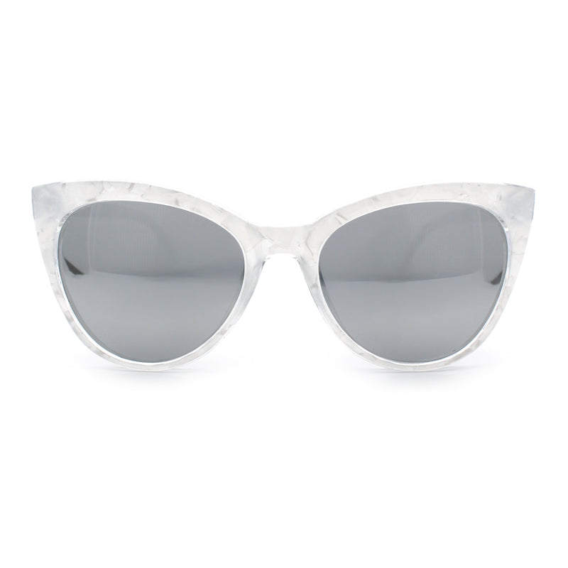 Womens Pearl Color Cat Eye Sunglasses