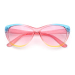 Girls Tie Dye Hippie Color Classic Cat Eye Sunglasses