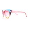 Girls Tie Dye Hippie Color Classic Cat Eye Sunglasses