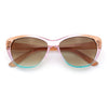Girls Tie Dye Hippie Color Classic Cat Eye Sunglasses