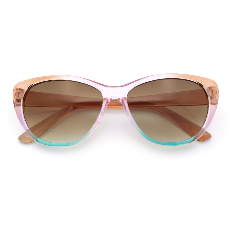 Girls Tie Dye Hippie Color Classic Cat Eye Sunglasses
