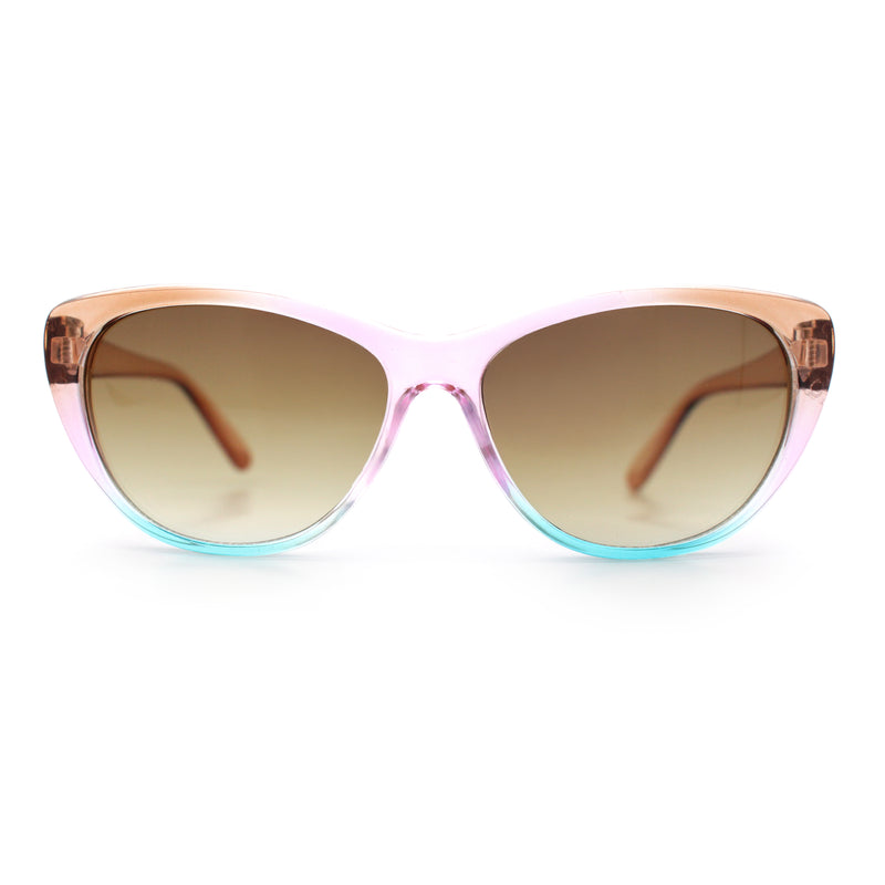 Girls Tie Dye Hippie Color Classic Cat Eye Sunglasses
