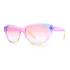 Girls Tie Dye Hippie Color Classic Cat Eye Sunglasses
