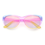Girls Tie Dye Hippie Color Classic Cat Eye Sunglasses