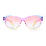 Girls Tie Dye Hippie Color Classic Cat Eye Sunglasses