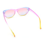 Girls Tie Dye Hippie Color Classic Cat Eye Sunglasses