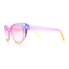 Girls Tie Dye Hippie Color Classic Cat Eye Sunglasses