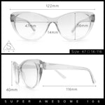 Girls Tie Dye Hippie Color Classic Cat Eye Sunglasses