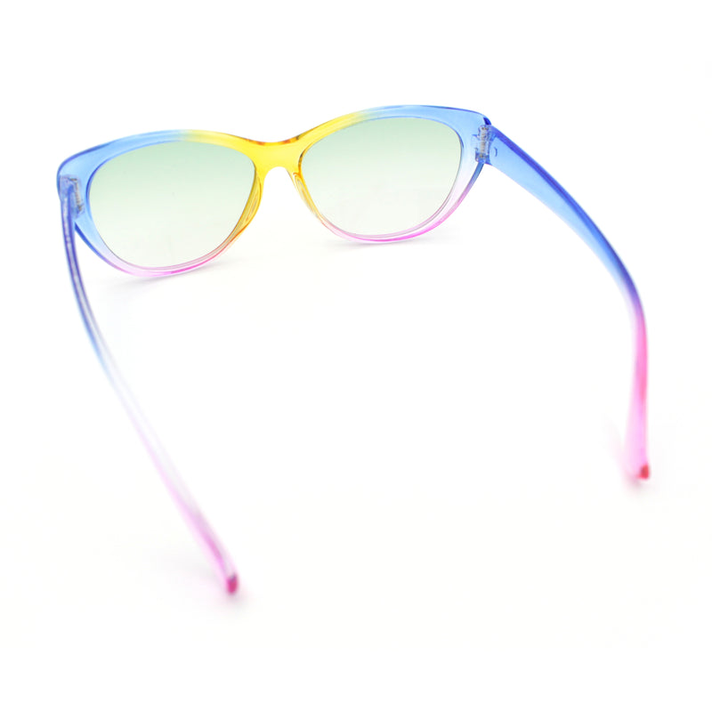 Girls Tie Dye Hippie Color Classic Cat Eye Sunglasses