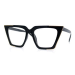 Womens Square Gothic Geometric Cat Eye Plastic Fashion Sunglasses