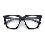 Womens Square Gothic Geometric Cat Eye Plastic Fashion Sunglasses