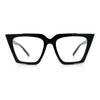 Womens Square Gothic Geometric Cat Eye Plastic Fashion Sunglasses
