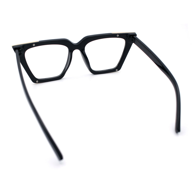 Womens Square Gothic Geometric Cat Eye Plastic Fashion Sunglasses