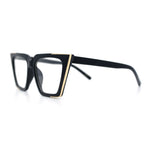 Womens Square Gothic Geometric Cat Eye Plastic Fashion Sunglasses