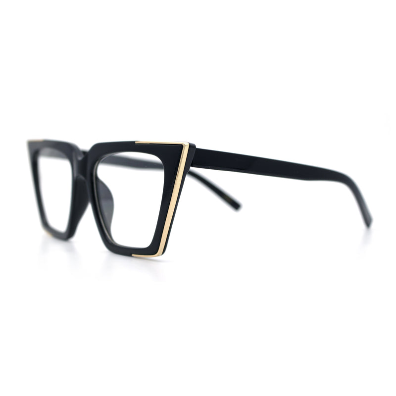 Womens Square Gothic Geometric Cat Eye Plastic Fashion Sunglasses