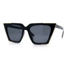 Womens Square Gothic Geometric Cat Eye Plastic Fashion Sunglasses