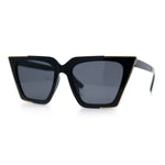 Womens Square Gothic Geometric Cat Eye Plastic Fashion Sunglasses