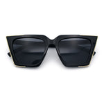 Womens Square Gothic Geometric Cat Eye Plastic Fashion Sunglasses