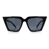 Womens Square Gothic Geometric Cat Eye Plastic Fashion Sunglasses