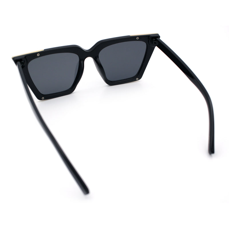 Womens Square Gothic Geometric Cat Eye Plastic Fashion Sunglasses