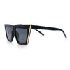 Womens Square Gothic Geometric Cat Eye Plastic Fashion Sunglasses