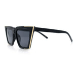 Womens Square Gothic Geometric Cat Eye Plastic Fashion Sunglasses