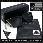 Womens Square Gothic Geometric Cat Eye Plastic Fashion Sunglasses