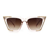 Womens Square Gothic Geometric Cat Eye Plastic Fashion Sunglasses