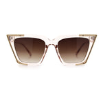 Womens Square Gothic Geometric Cat Eye Plastic Fashion Sunglasses