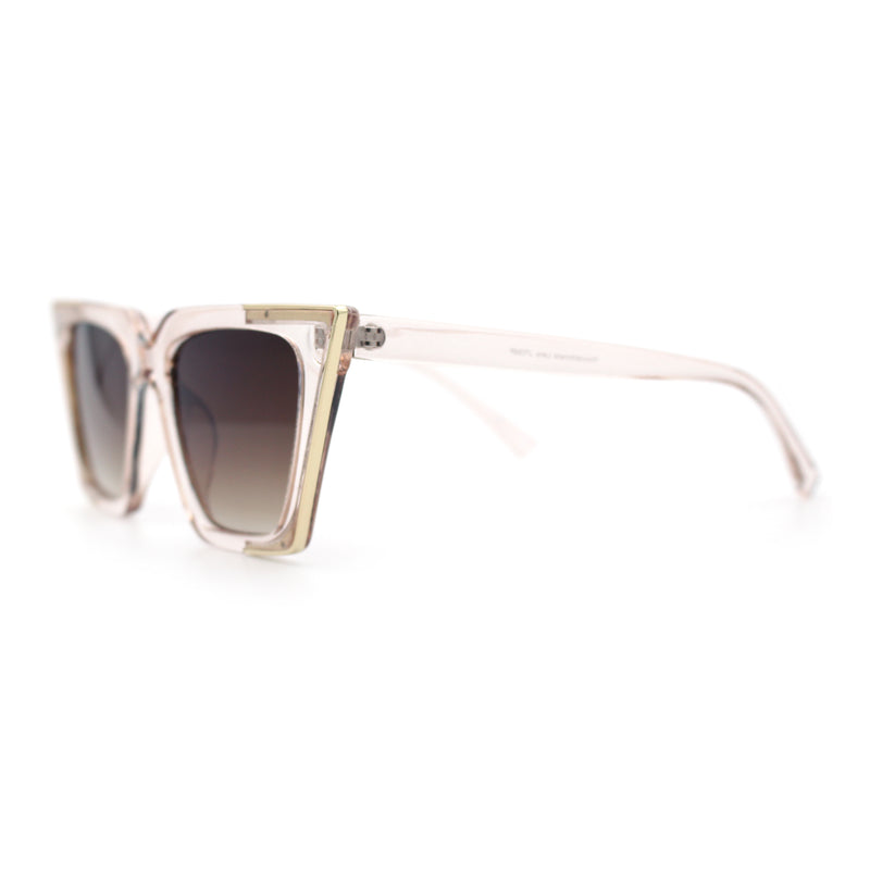 Womens Square Gothic Geometric Cat Eye Plastic Fashion Sunglasses