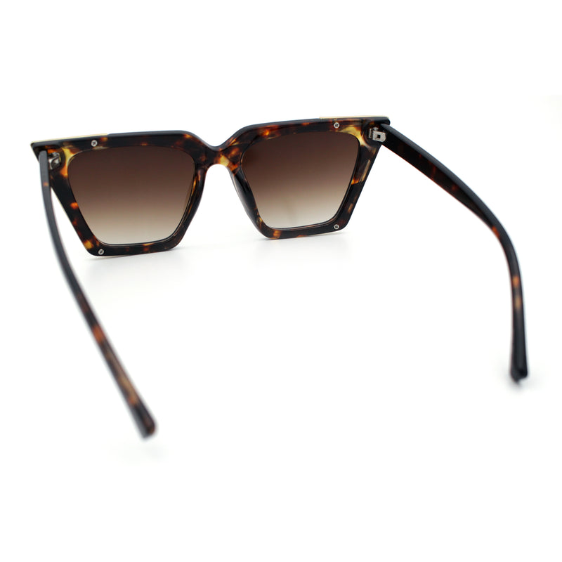 Womens Square Gothic Geometric Cat Eye Plastic Fashion Sunglasses