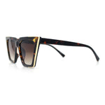 Womens Square Gothic Geometric Cat Eye Plastic Fashion Sunglasses