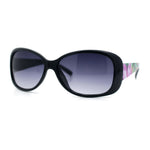 Kids Size Girls Classic 90s Designer Style Wrap Rounded Rectangle Sunglasses