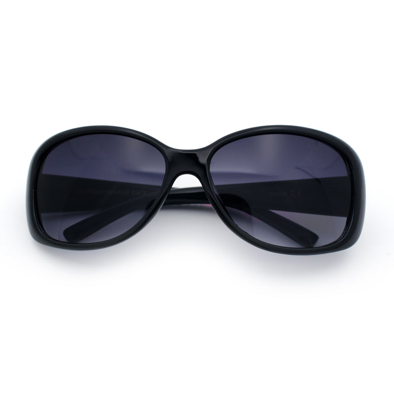 Kids Size Girls Classic 90s Designer Style Wrap Rounded Rectangle Sunglasses