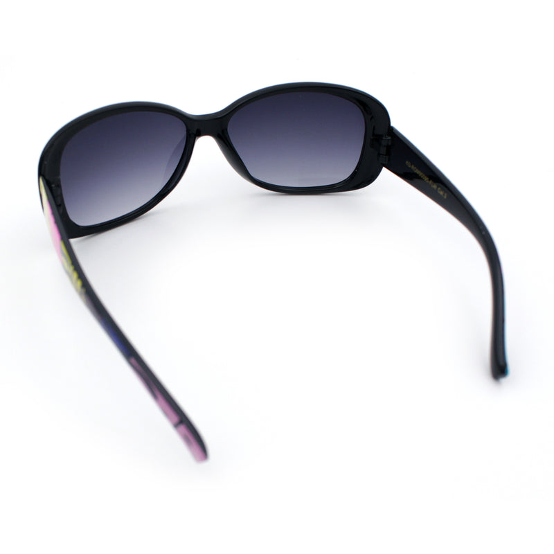 Kids Size Girls Classic 90s Designer Style Wrap Rounded Rectangle Sunglasses