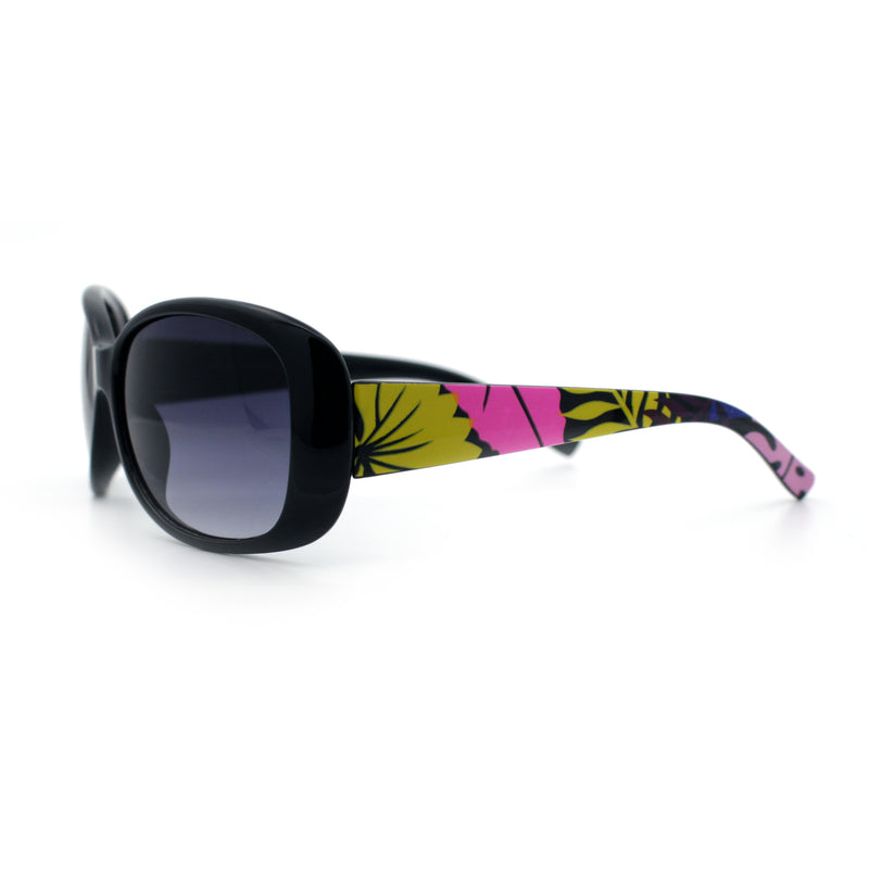Kids Size Girls Classic 90s Designer Style Wrap Rounded Rectangle Sunglasses