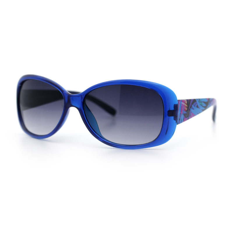 Kids Size Girls Classic 90s Designer Style Wrap Rounded Rectangle Sunglasses