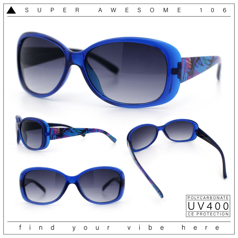 Kids Size Girls Classic 90s Designer Style Wrap Rounded Rectangle Sunglasses