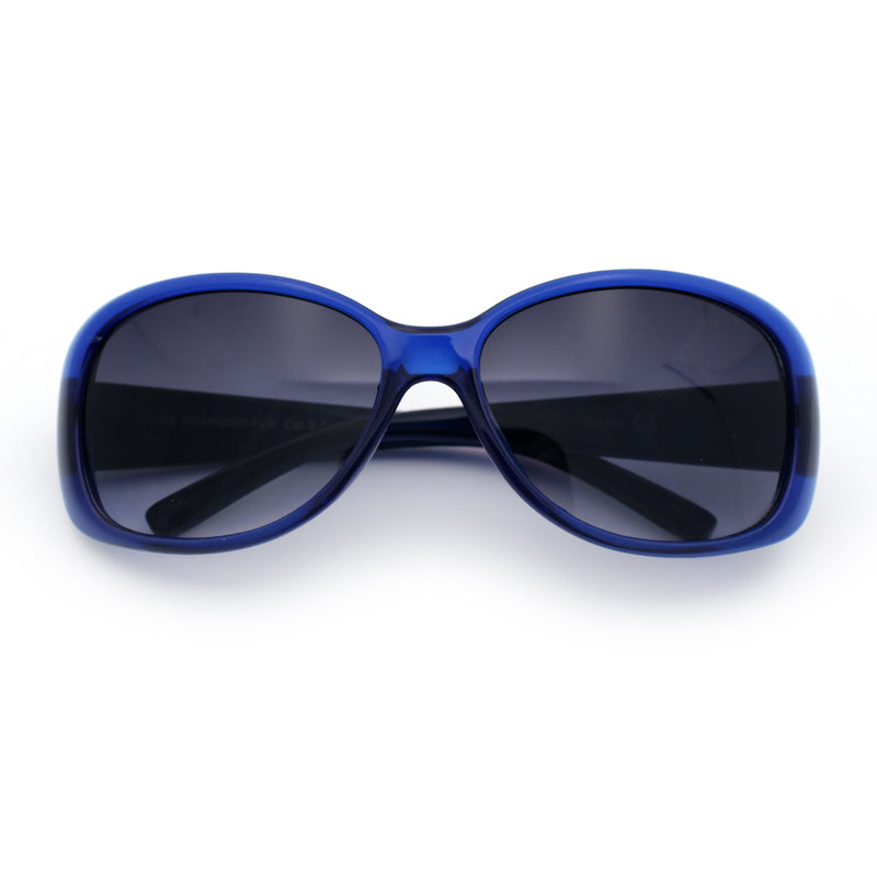 Kids Size Girls Classic 90s Designer Style Wrap Rounded Rectangle Sunglasses